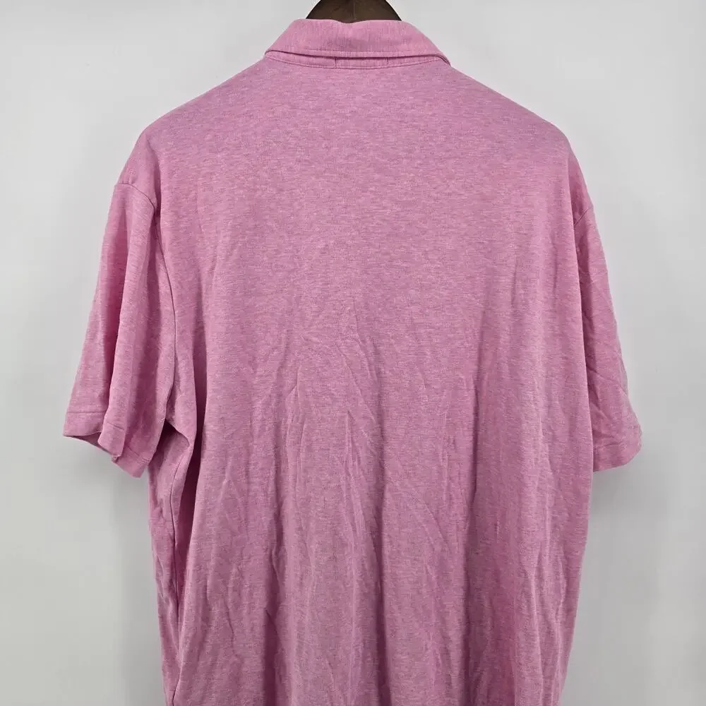 Polo Ralph Lauren Polo Shirt Mens XL Pink Classic‎ Fit Short Sleeve Cotton